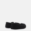 Ballerinasko i svart shearling Ballerinasko i svart shearling