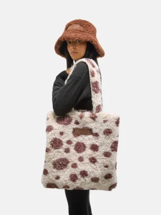 Brun, lodden totebag