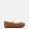 Brune ballerinasko i shearling Brune ballerinasko i shearling