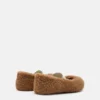 Brune ballerinasko i shearling Brune ballerinasko i shearling
