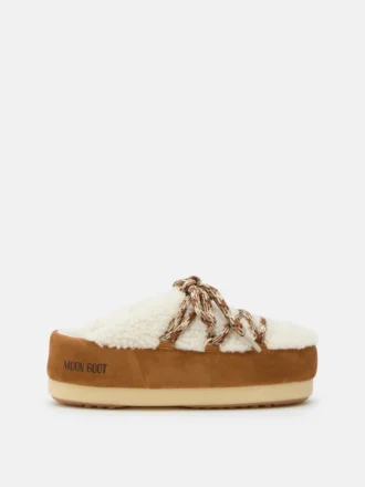 Evx brune shearling-Mules