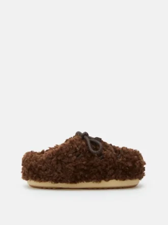 Evx mørkebrune Curly Mules