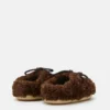 Evx mørkebrune Curly Mules Evx mørkebrune Curly Mules