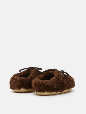 Evx mørkebrune Curly Mules