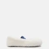 Hvite ballerinasko i shearling Hvite ballerinasko i shearling