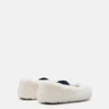 Hvite ballerinasko i shearling Hvite ballerinasko i shearling