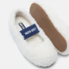 Hvite ballerinasko i shearling Hvite ballerinasko i shearling