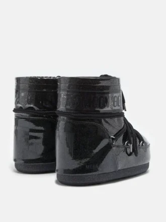 Icon Low Black Glitter-støvler