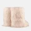 Jacquemus + Moon Boot Icon Yeti Mid Cream støvler