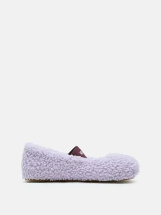 Lilla ballerinasko i shearling