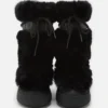 Ltrack Black Faux-Fur Høye støvler Ltrack Black Faux-Fur Høye støvler