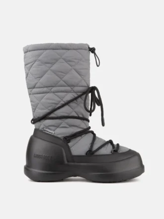 Mezzaluna Grey Quilted Høye støvler Mezzaluna Grey Quilted Høye støvler
