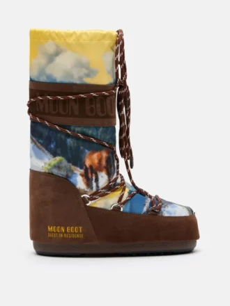 Moon Boot X Guest in Residence Icon High Postcard Cocoa-støvler