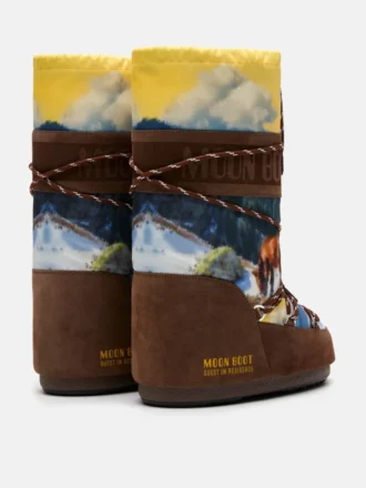 Moon Boot X Guest in Residence Icon High Postcard Cocoa-støvler