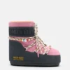 Moon Boot X Guest in Residence Icon Low grå og rosa suede støvler med perler
