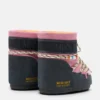 Moon Boot X Guest in Residence Icon Low grå og rosa suede støvler med perler