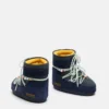 Moon Boot X Guest in Residence Icon Low Midnight & Grey Beaded Suede Boots