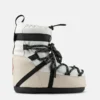 Moon Boot X Moncler Grenoble Icon Low hvite ankelstøvletter