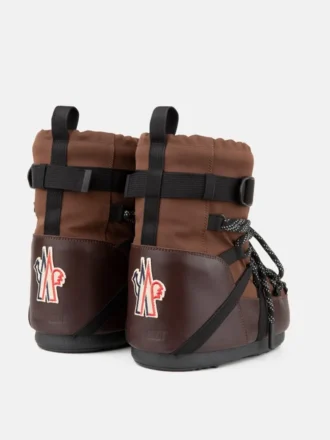 Moon Boot X Moncler Grenoble Icon Low mokka-brune støvler