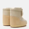 Moon Boot X Vandythepink® Icon Strap beige suede støvler
