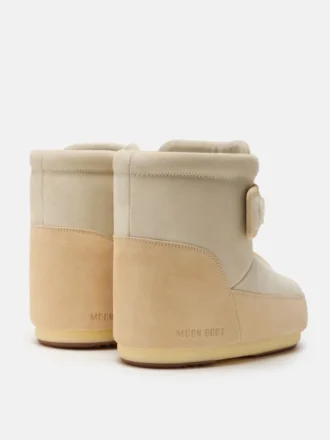 Moon Boot X Vandythepink® Icon Strap beige suede støvler