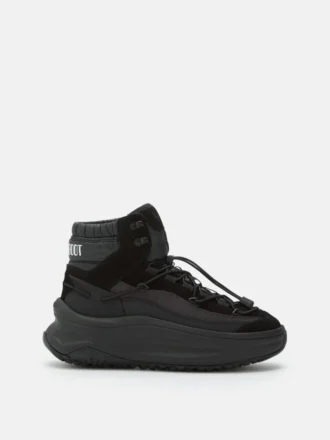 Moon247 Black Xlace Mid-Sneakers