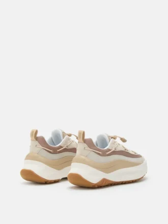 Moon247 Xlace off White & Taupe Sneakers Moon247 Xlace off White & Taupe Sneakers